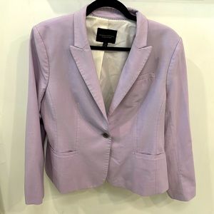 BANANA REPUBLIC WOMENS Wool Blend CLASSIC BLAZER LIGHT PURPLE SIZE 12